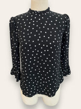 Forever New Black w White stars Blouse EUR32