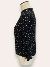 Forever New Black w White stars Blouse EUR32