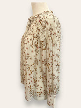 ZARA Cream floral Blouse XS