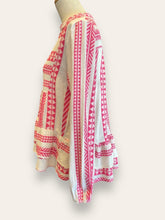 XUNA White and Pink layered Blouse M