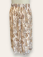 WITCHERY Cream paisley pleated Skirt 8