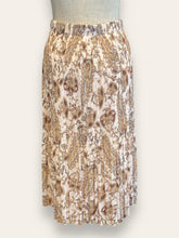 WITCHERY Cream paisley pleated Skirt 8