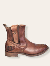 CAT tan ankle boot with buckle 10