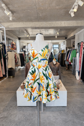 Karen Millen Tropical Print Fit & Flare Dress – Size 10