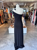 Errol Arendz One-Shoulder Feather Detail Gown 10