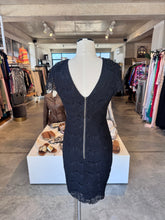 Darling London black sleeveless lace/beaded dress 12