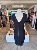 Darling London black sleeveless lace/beaded dress 12