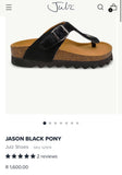 Julz Jason black pony size 6/7 EUR40 RRP 1,600