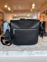 Made In Italy black leather moon bag RRP 1500