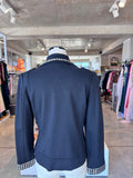 Errol Arendz black structured jacket w stud detail 10 RRP 3,5