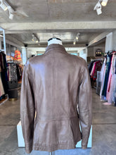 Poetry brown leather jacket M RRP3.2-4.9