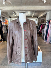 Poetry brown leather jacket M RRP3.2-4.9