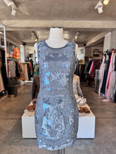 Needle & Thread grey beaded embelished dress 12 RRP R6,000