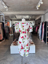 Rosenwerth floral boat neck dress w belt S RRP R2.5 - 3K