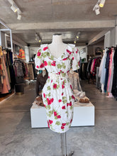 Rosenwerth floral boat neck dress w belt S RRP R2.5 - 3K