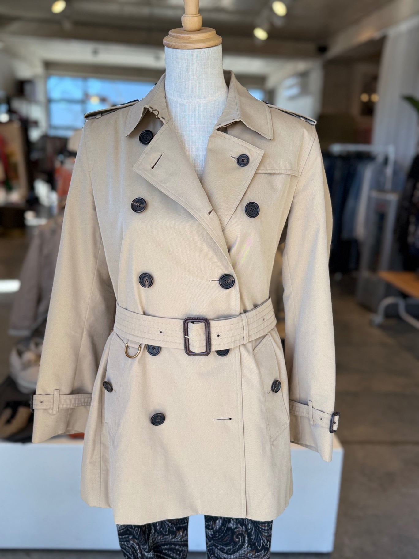 Burberry Kensington short double breasted jacket RRP R39,000