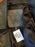Forever New black biker leather jkt 8 RRP 3500