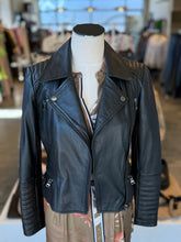 Forever New black biker leather jkt 8 RRP 3500