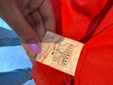 Versace Jeans Orange linen zip up XL RRP 6-7K