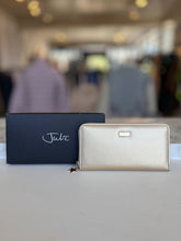 Julz Constance gold zip around wallet NEW