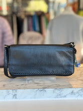 Tula black leather shoulder bag