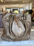 Kenneth Cole metallic leather tote RRP 4.9K