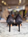 BCBGMAXAZRIA black satin heels 6 RRP 3.5K