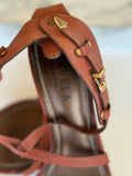 Carvella leather ankle strap heels 6 RRP 3.8K