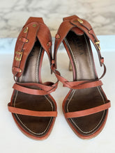 Carvella leather ankle strap heels 6 RRP 3.8K