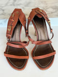 Carvella leather ankle strap heels 6 RRP 3.8K