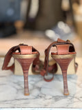 Carvella leather ankle strap heels 6 RRP 3.8K