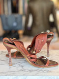 Carvella leather ankle strap heels 6 RRP 3.8K