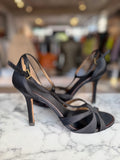 BCBGMAXAZRIA black satin heels 6 RRP 3.5K