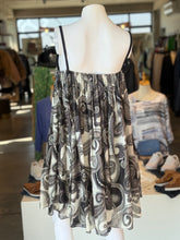 Salabianca grey paisley 100% silk dress w embelishment 10 RRP 3.5K