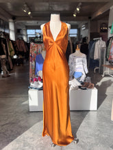 Reformation Daniella copper silk dress size 8 (RRP 6.9) New with tags