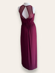 Hoiden burgundy sleeveless mesh dress S
