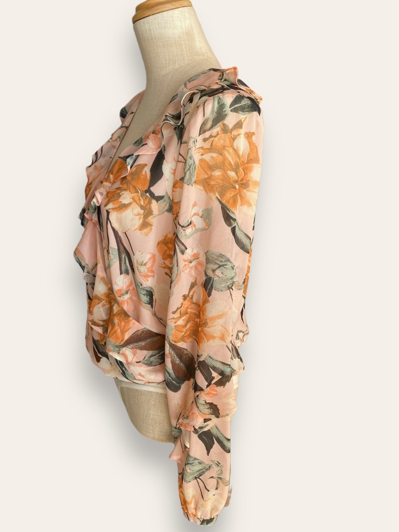 Forever New floral blouse/body suit S