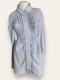 Ted Baker Blue Striped Shirt Dress Size 3 (M)