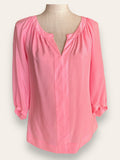 Lilly Pulitzer Moxy pink Silk Striped top S