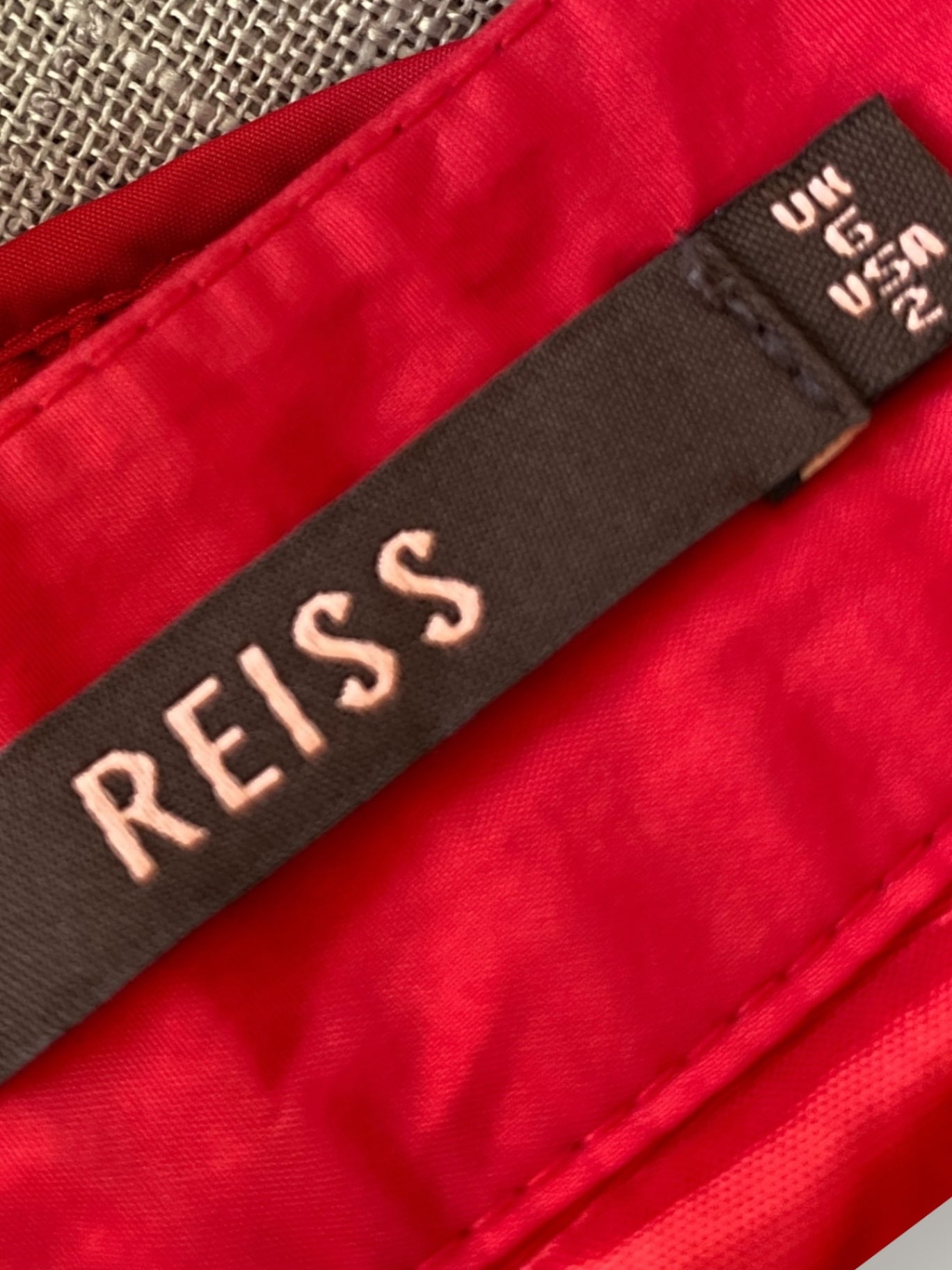 Reiss red layered skirt 6