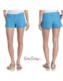 Lilly Pulitzer The Walsh Scalloped Hem Women’s Blue Lace Shorts  Size XS