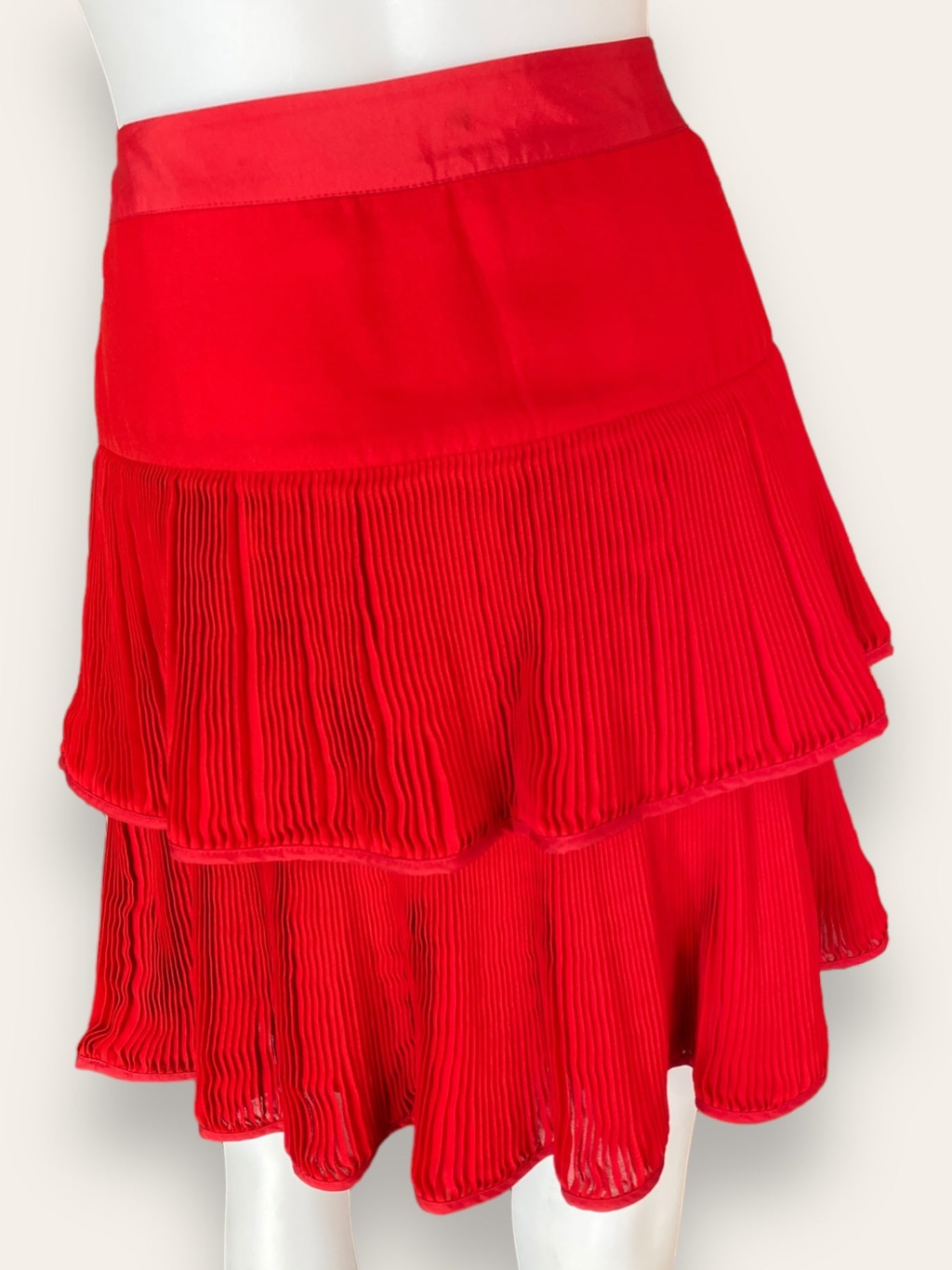 Reiss red layered skirt 6