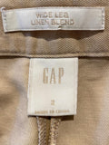 GAP wide legged linen blend Pants Small (2)