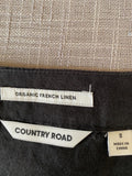 Country Road Black linen Top 8