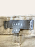 Poetry cropped Beige jeans 12