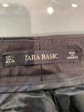 ZARA Black shiny suit pants Large