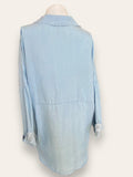 ZARA Blue denim shirt Women’s tops Medium