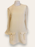 Margherita Cream dress w pockets Medium