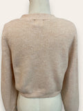 H&M Beige subtle pink Cardigan S