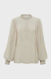 YAYA WOVEN PEYOTE BEIGE BATWING TOP 36